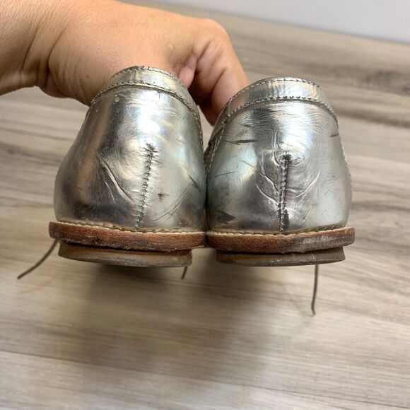 Loeffler Randall Mirrored Silver Leather‎ Fay Cutout Oxford Loafers Size 8.5 B main image 11